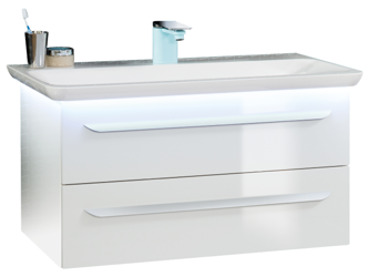 Zestaw mebli łazienkowych umywalka + szafka pod umywalkę LANZET 7208312