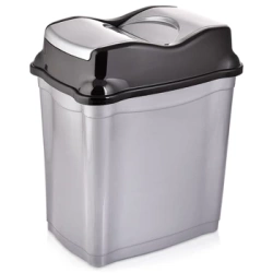 Kosz na śmieci plastikowy szary 16 l
