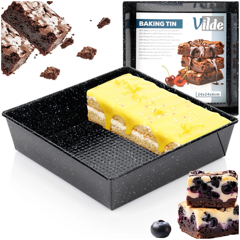 Forma do pieczenia granitowa 24x24x6 cm