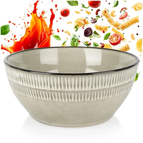 Miseczka ceramiczna szara 16 cm, 750 ml