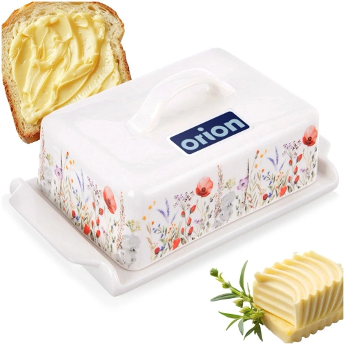 Maselniczka porcelanowa biała MAKI