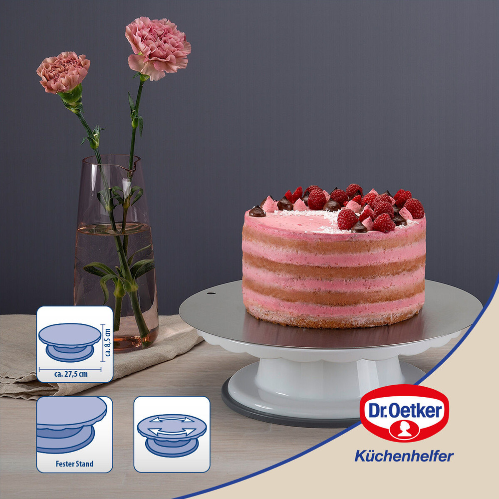 Obrotowa taca do ciast, Ø27 cm Dr. Oetker