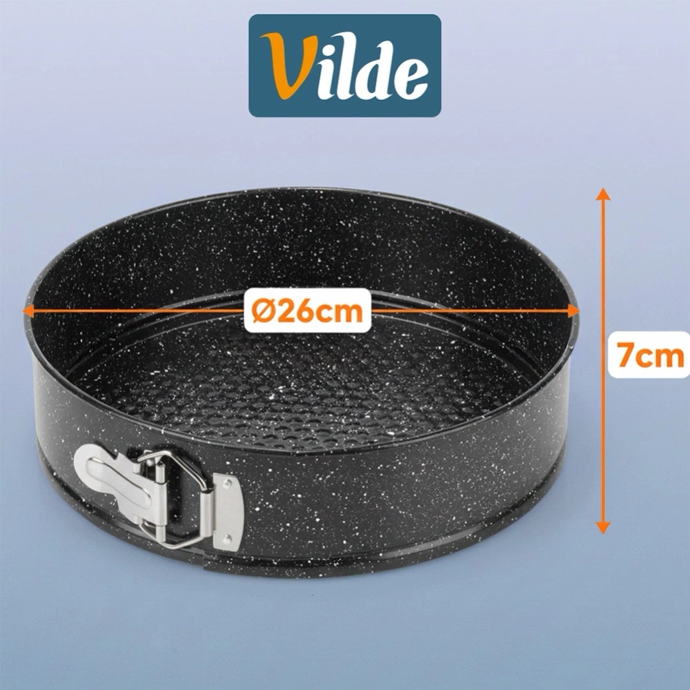 Tortownica rozpinana granitowa z pokrywką 26 cm