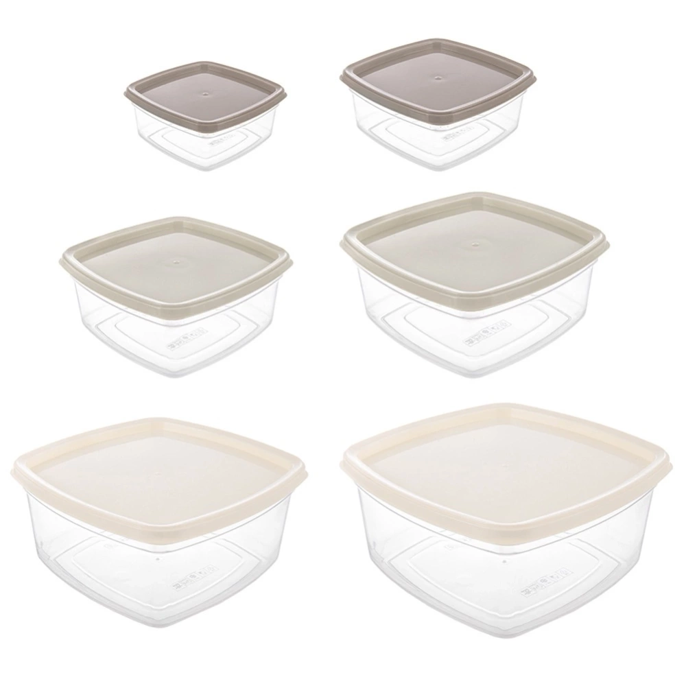 Pojemniki na żywność z pokrywką 6 szt.