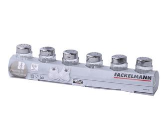 Mini pojemnik szklany, 6 sztuk FACKELMANN do przypraw