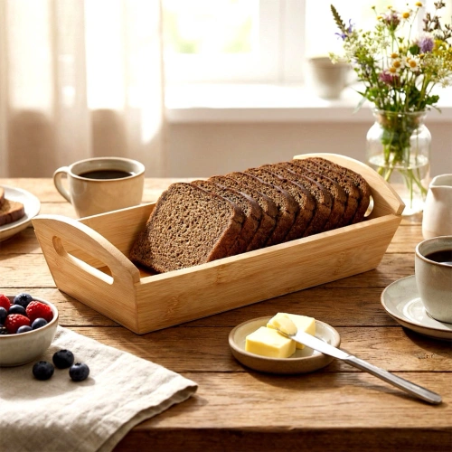 Koszyk na pieczywo bambusowy 29x14x7,5 cm