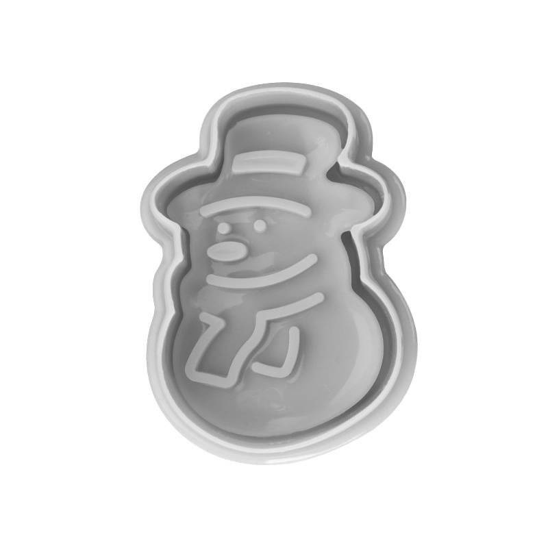 Foremka bałwanek stempel świąteczny do ciastek Boże Narodzenie FACKELMANN 43044-BW