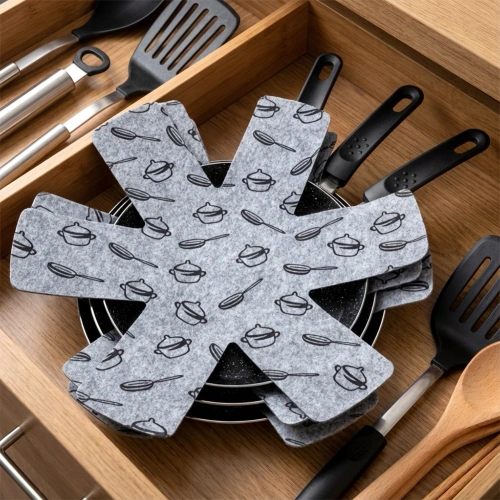 Przekładki ochronne do patelni filcowe 38 cm 3 szt.