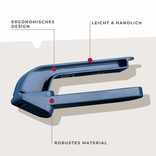 Praska do czosnku Essential, niebieska FACKELMANN