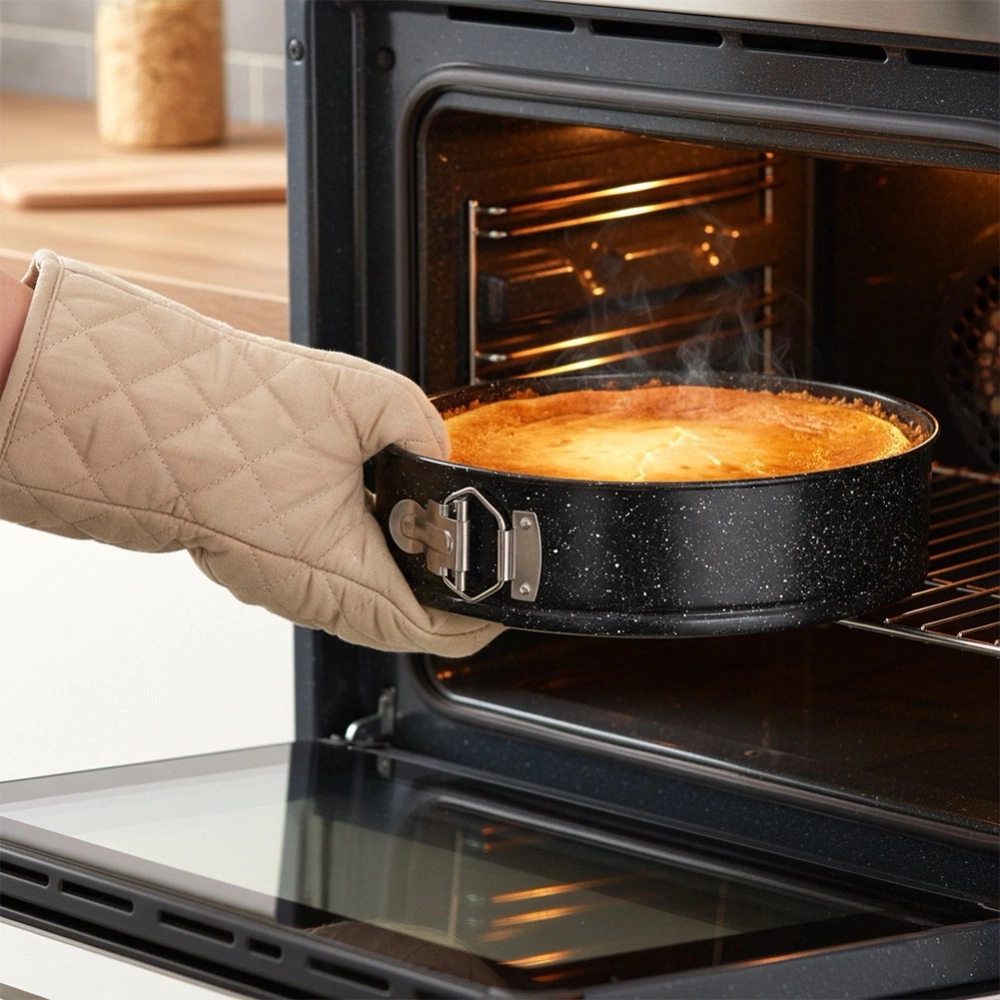 Tortownica rozpinana granitowa z pokrywką 26 cm