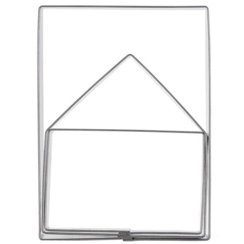 Wykrawacze do ciastek stalowe domek z piernika 3 szt.