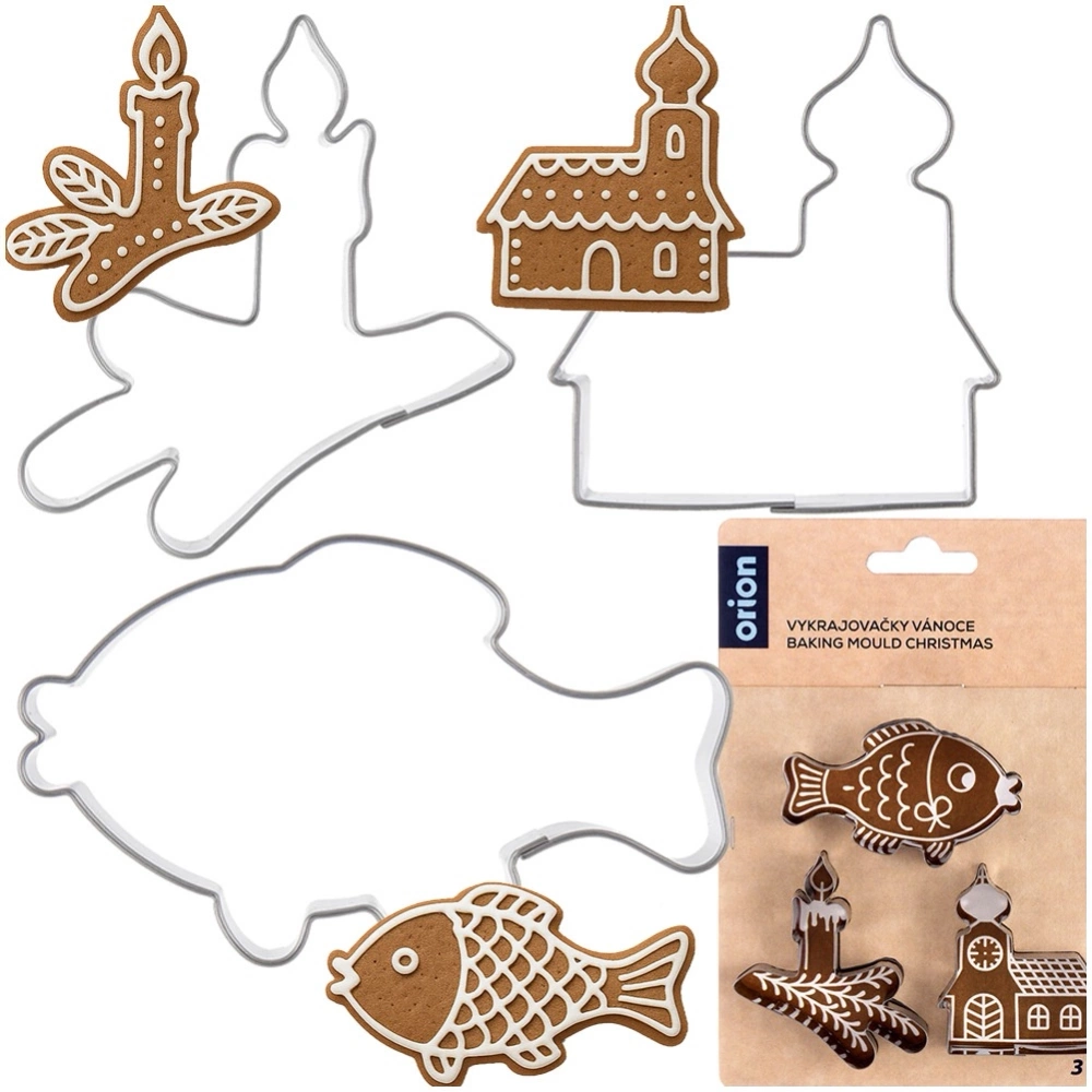 Wykrawacze do ciastek stalowe 3 szt.