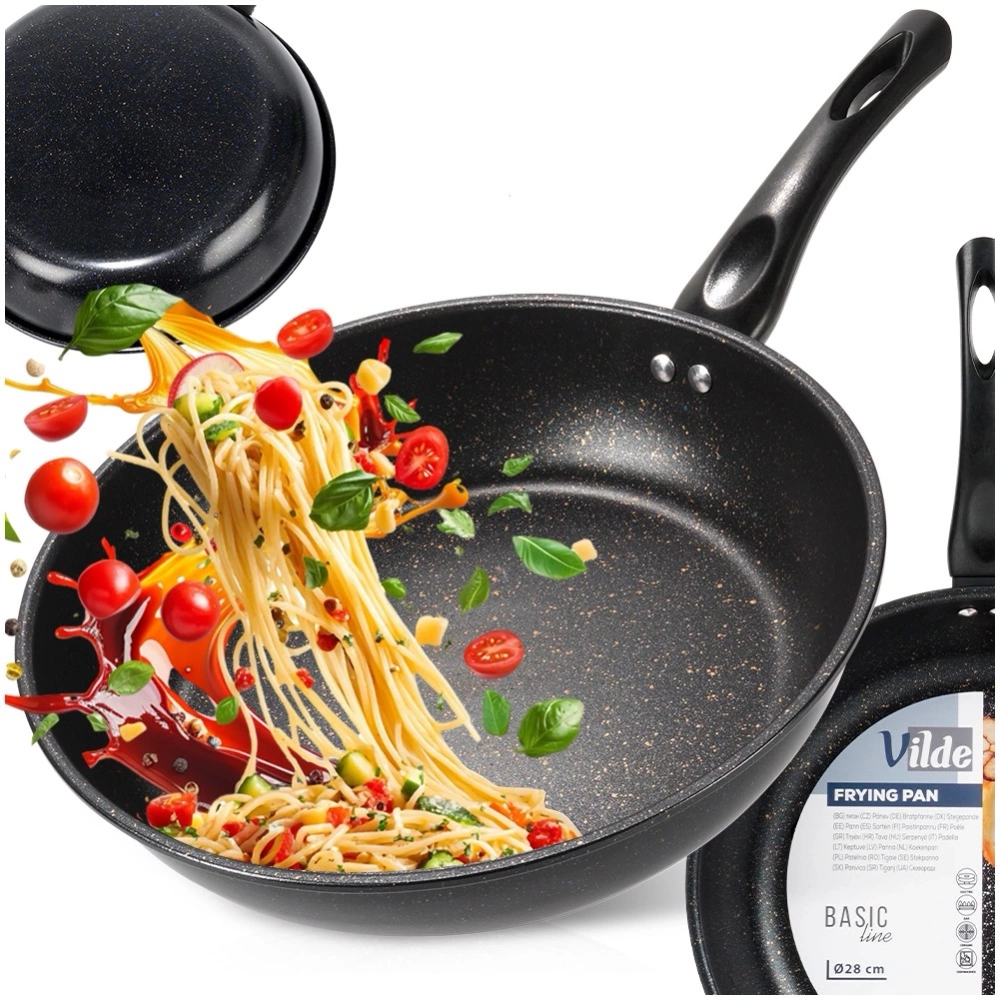 Patelnia granitowa głęboka BASIC LINE 28 cm, 3 l
