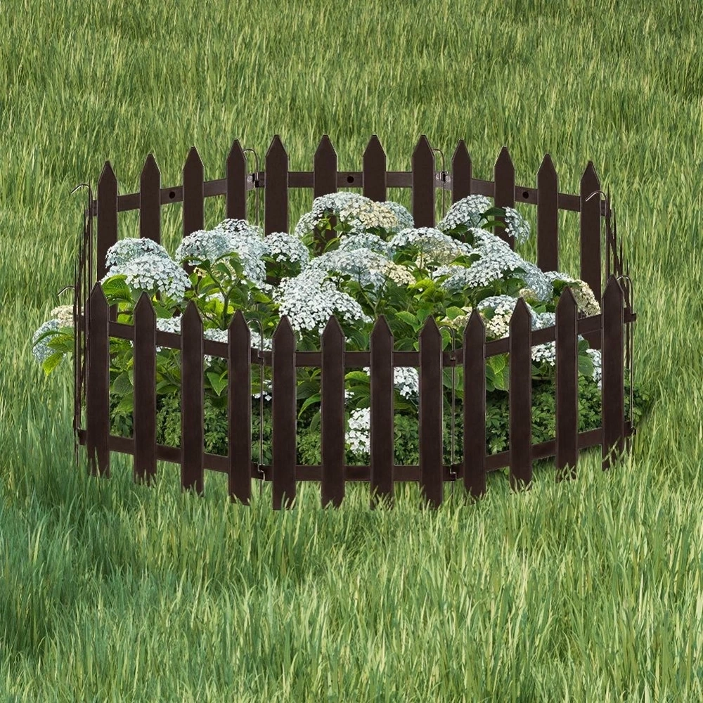 Płotek ogrodowy brązowy 30x30 cm 10 szt.