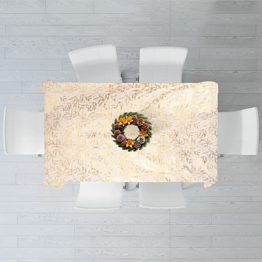 Obrus świąteczny plamoodporny 220x150 cm