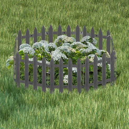 Płotek ogrodowy grafitowy 30x30 cm 10 szt.