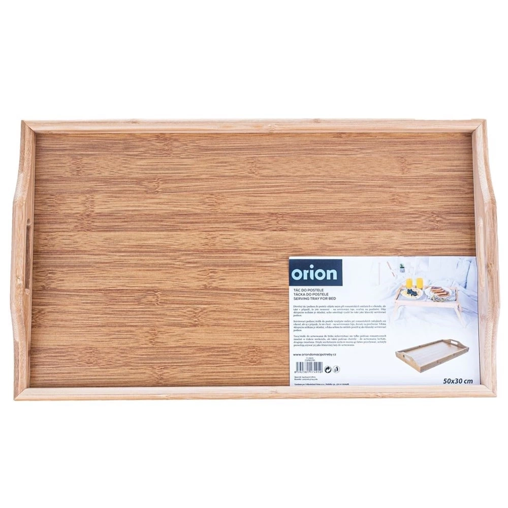 Stolik śniadaniowy bambusowy składany 50x30x24,5 cm