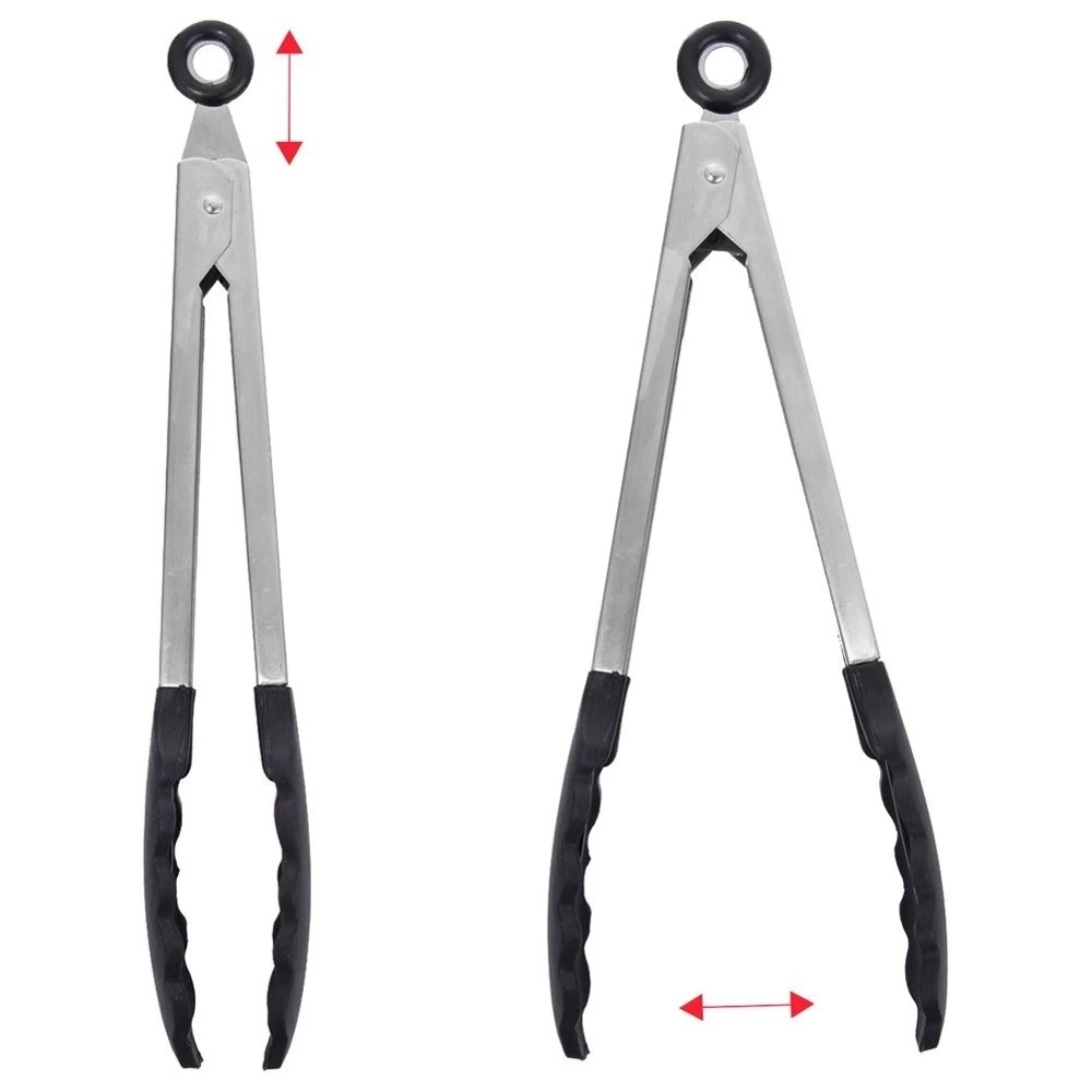 Szczypce kuchenne stalowe 27 cm