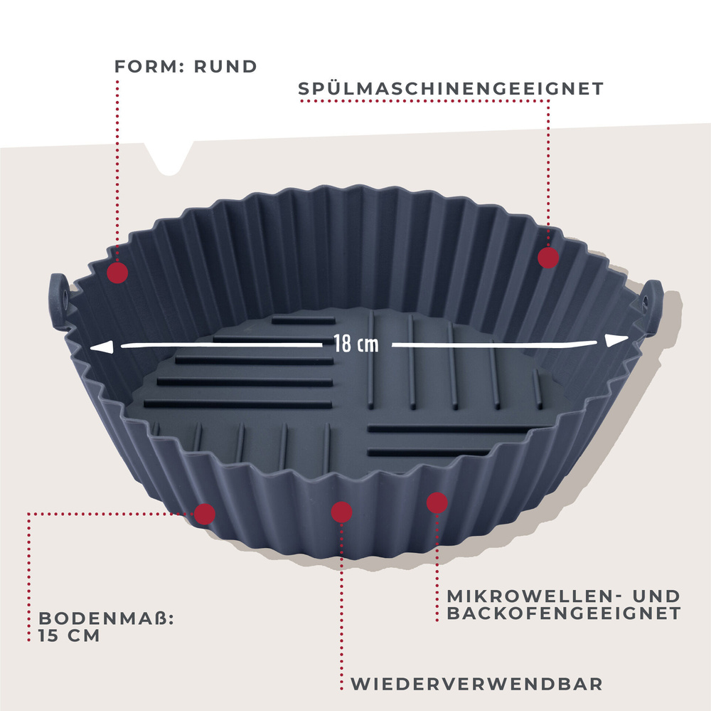 Forma silikonowa do pieczenia, okrągła, Ø18 cm FACKELMANN