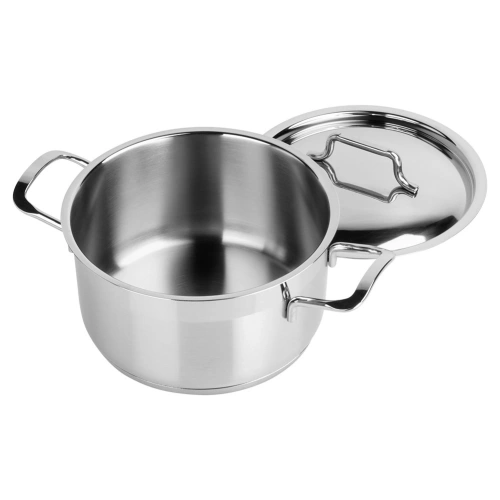 Garnek stalowy z pokrywką ANETT 18 cm, 2,3 l