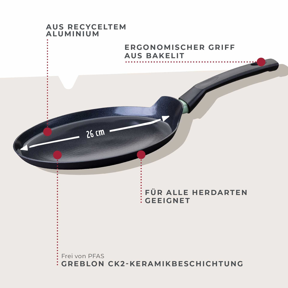 Patelnia ceramiczna nieprzywierająca Ø26 cm FACKELMANN