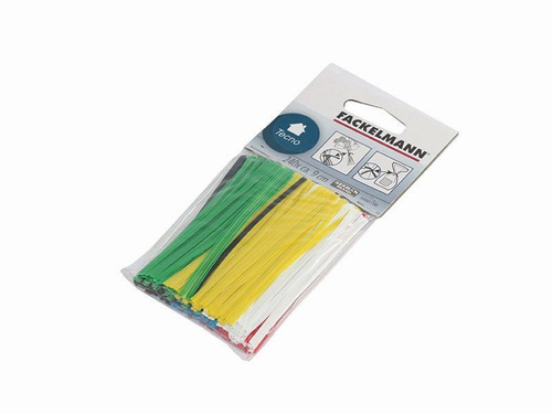 Opaski do zamykania torebek 9cm 240 sztuk FACKELMANN 59882