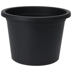 Doniczka ogrodowa plastikowa czarna okrągła 34 cm