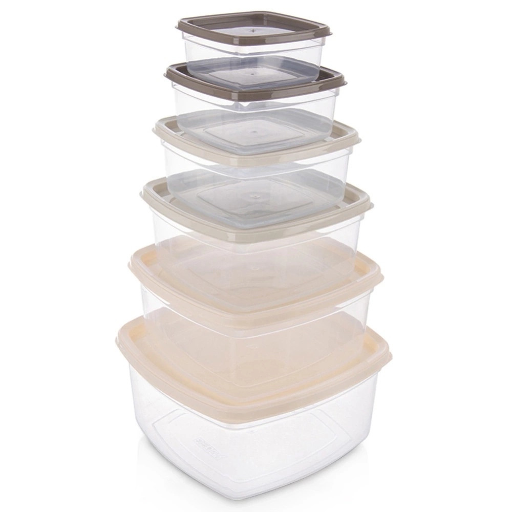 Pojemniki na żywność z pokrywką 6 szt.