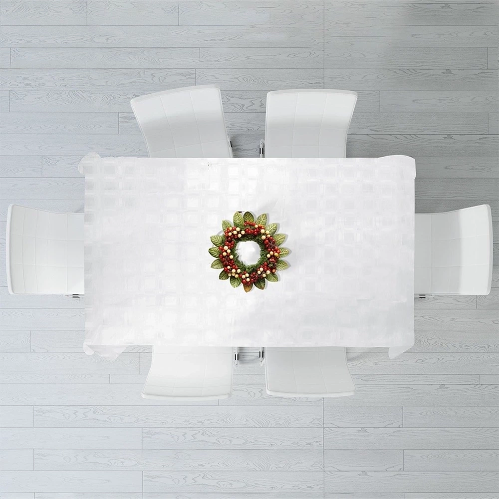 Obrus plamoodporny biały 220x150 cm