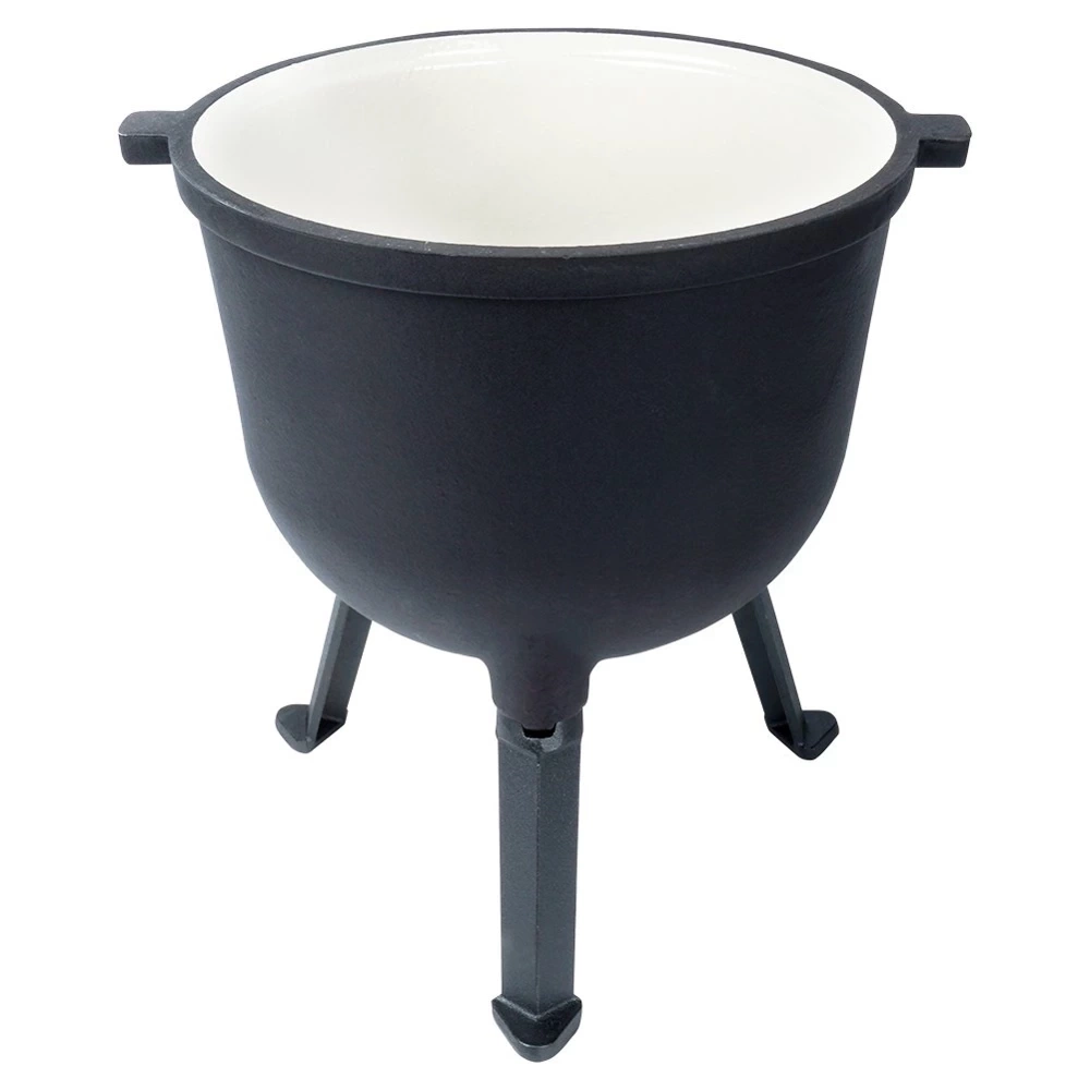 Kociołek żeliwny emaliowany na nóżkach z pokrywką CAST LINE 10 l