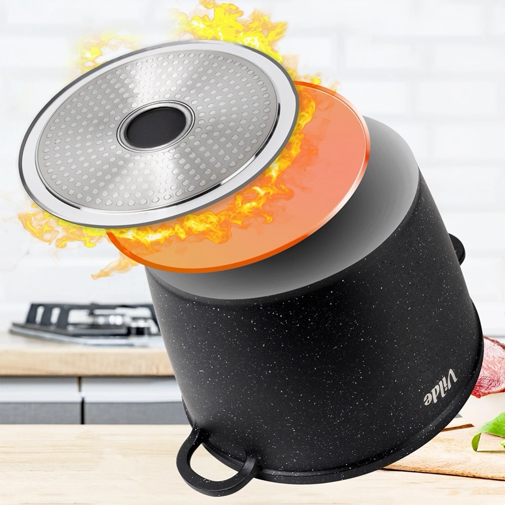 Garnek granitowy ze szklaną pokrywką TERRUNA AROMA 24 cm, 6,7 l