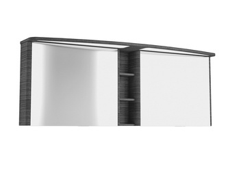 Szafka lustrzana 142 cm z kolekcji Classico w kolorze ciemny dąb z oświetleniem LED