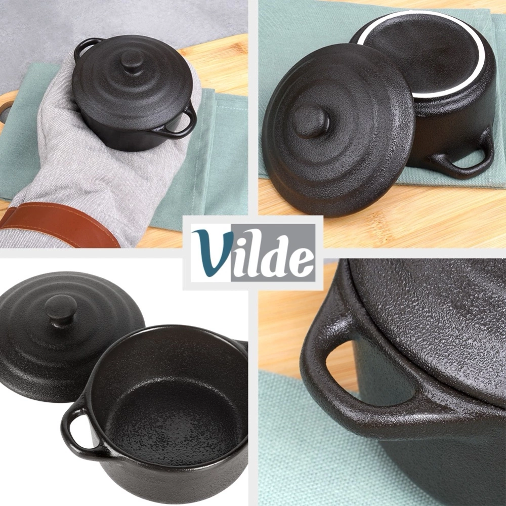 Miseczka do zapiekania porcelanowa z pokrywką 150 ml