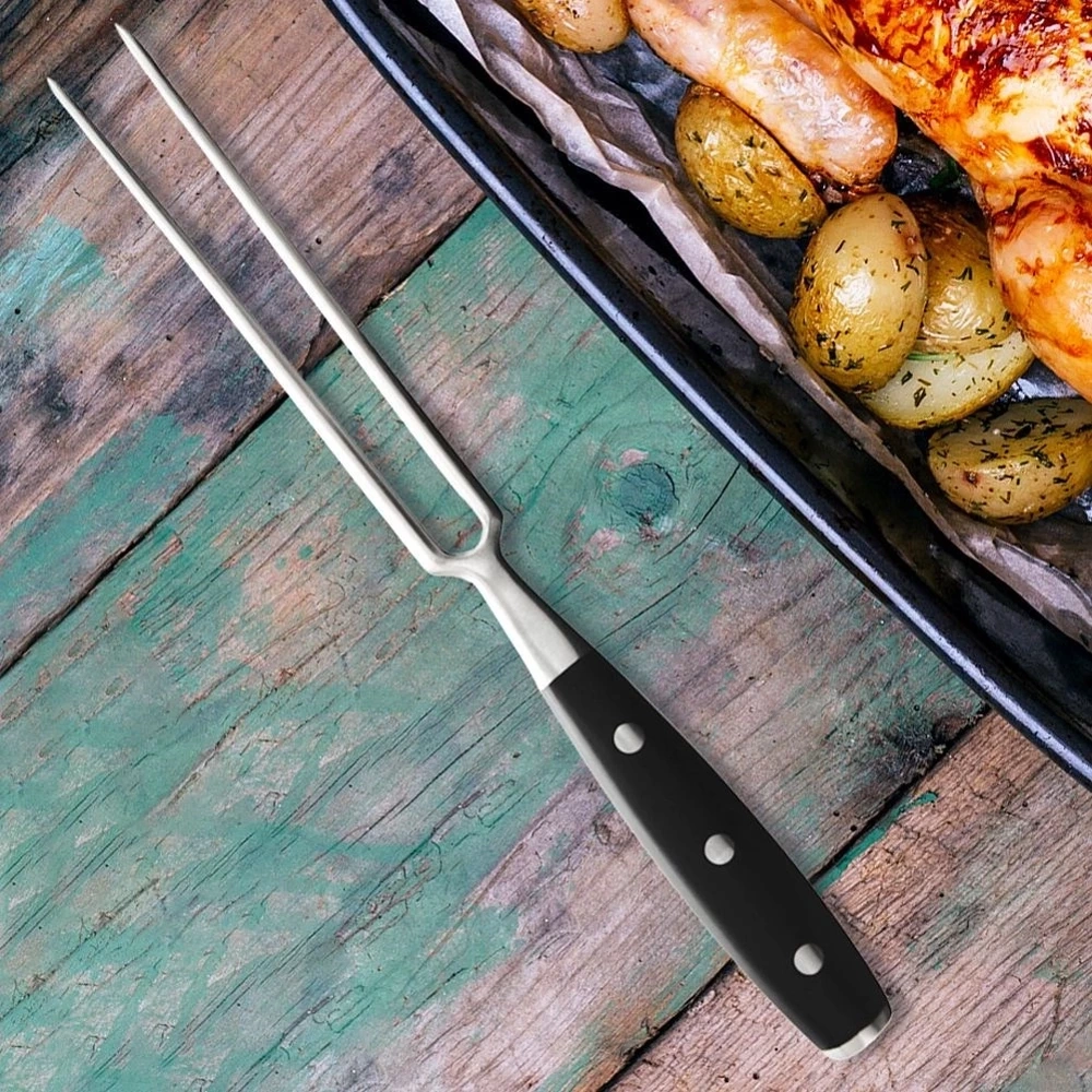 Widelec do mięsa stalowy MASTER 30 cm