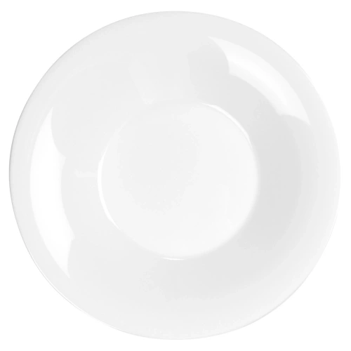 Talerze obiadowe głębokie szklane białe 21,5 cm, 400 ml 6 szt.