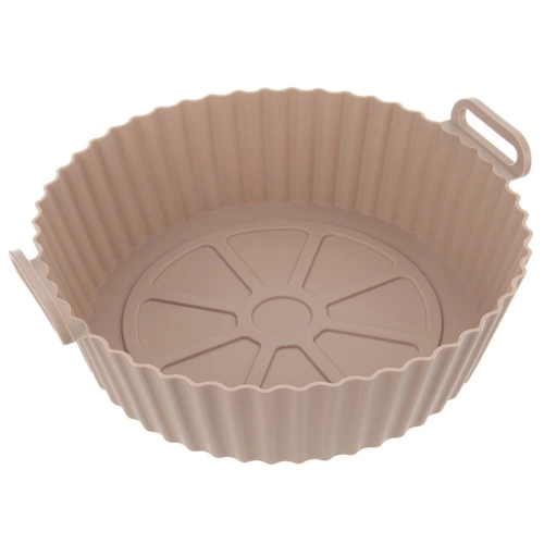 Wkład do frytkownicy Air Fryer beztłuszczowej silikonowy beżowy 23 cm