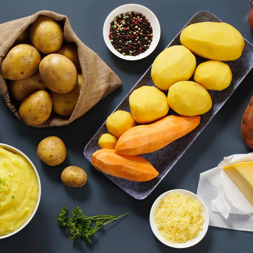 Praska do klusek lanych ziemniaków 4-częściowa z 3 tarczami otworowymi FACKELMANN