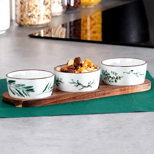 Miseczki na przekąski ceramiczne 30 cm 4 el.