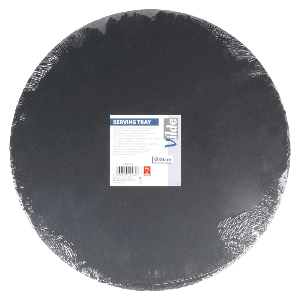 Taca do serwowania kamienna łupek okrągła 30 cm