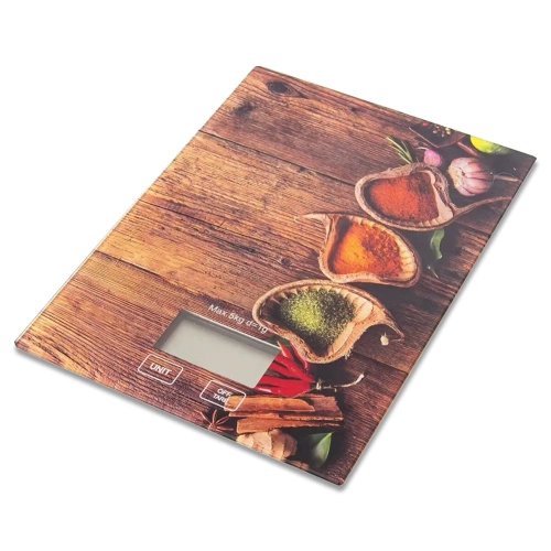 Waga kuchenna szklana elektroniczna płaska 5 kg