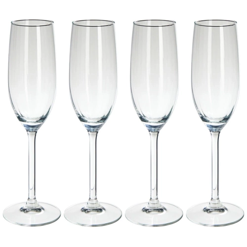 Kieliszki do szampana szklane 210 ml 4 szt.