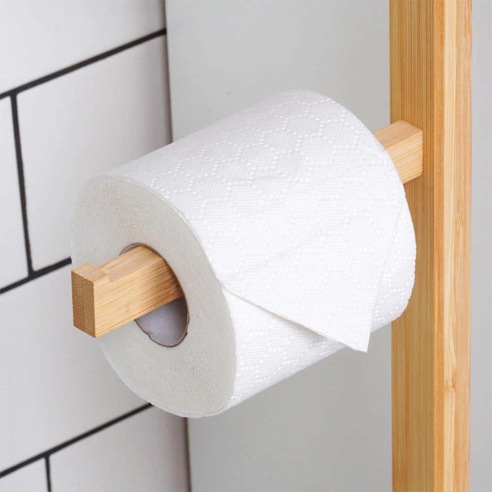 Stojak na papier toaletowy bambusowy 70 cm