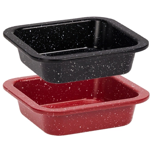 Forma do pieczenia granitowa 12x12 cm 2 szt.