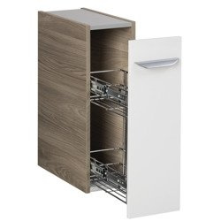 Szafka boczna pod umywalkę cargo szary dąb + biały Luxor Fackelmann 79853