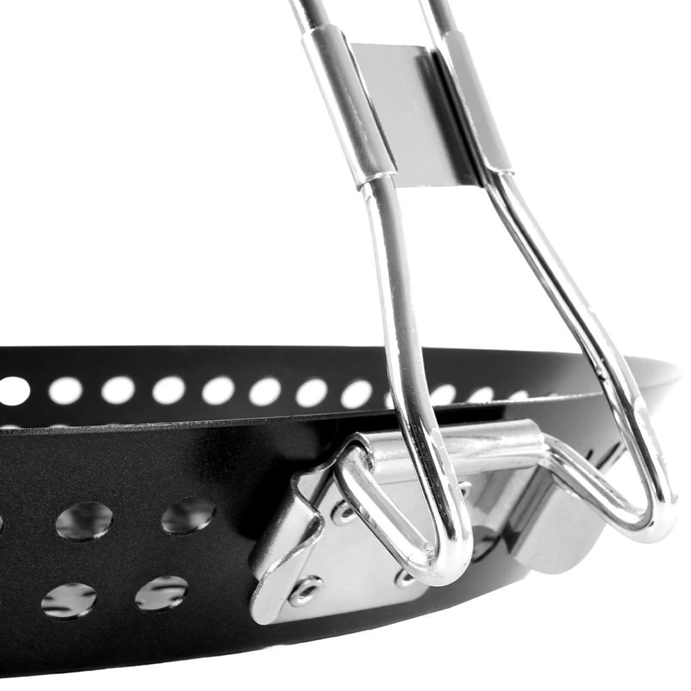 Koszyk do grillowania metalowy perforowany czarny 55x31 cm
