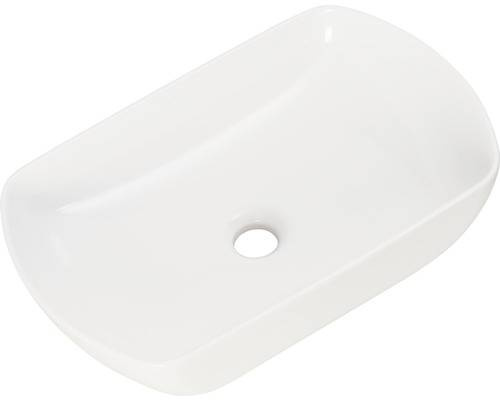 Zestaw biała szafka z metalową czarna ramą i umywalka ceramiczna FACKELMANN