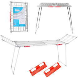 Stojąca suszarka na pranie odzież bieliznę składana balkonowa mocna rozsuwana XXL