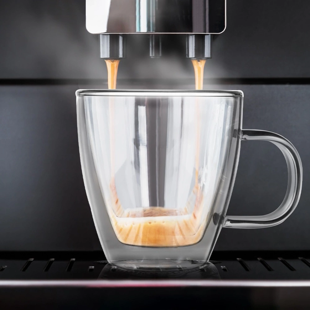 Szklanka termiczna z podwójną ścianką do kawy latte DOUBLE 180 ml
