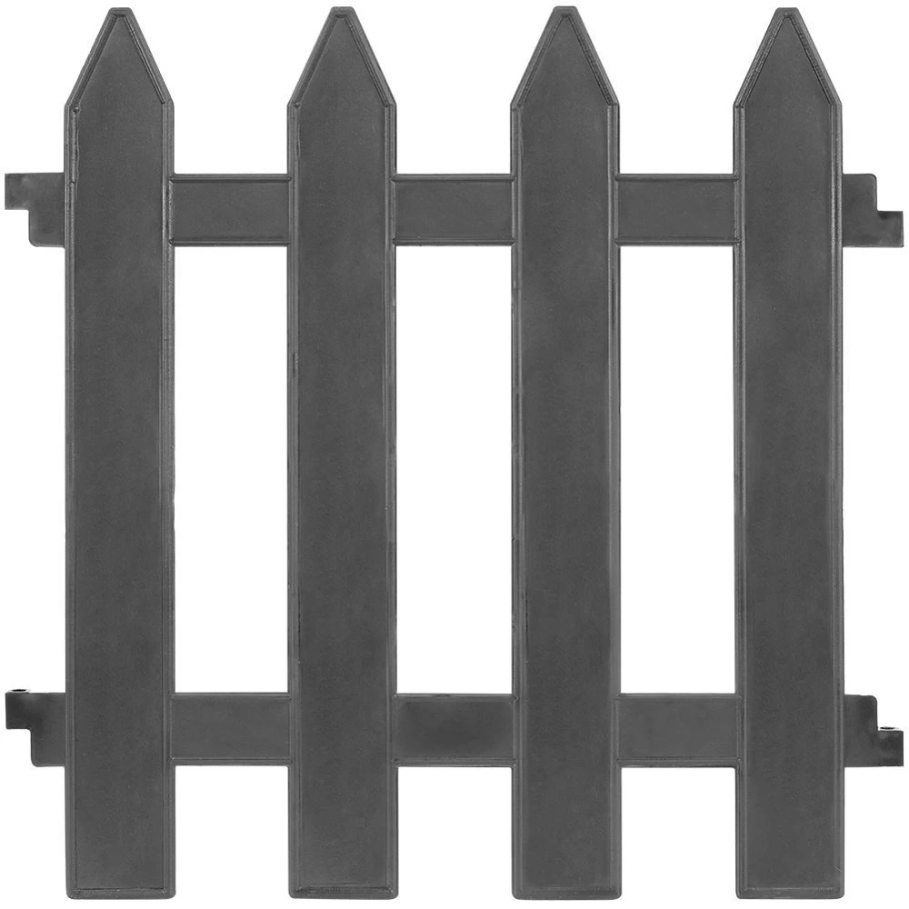 Płotek ogrodowy grafitowy 30x30 cm 10 szt.