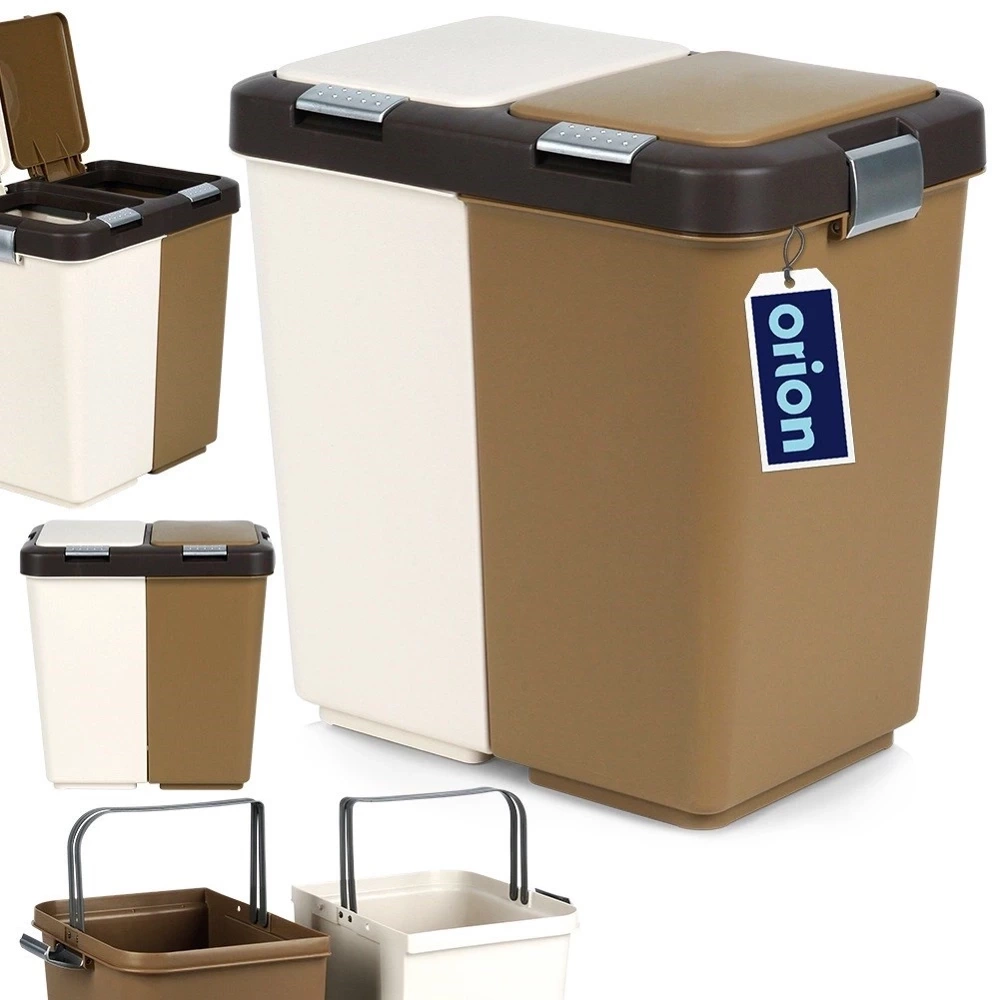 Kosz do segregacji odpadów plastikowy 2x10 l